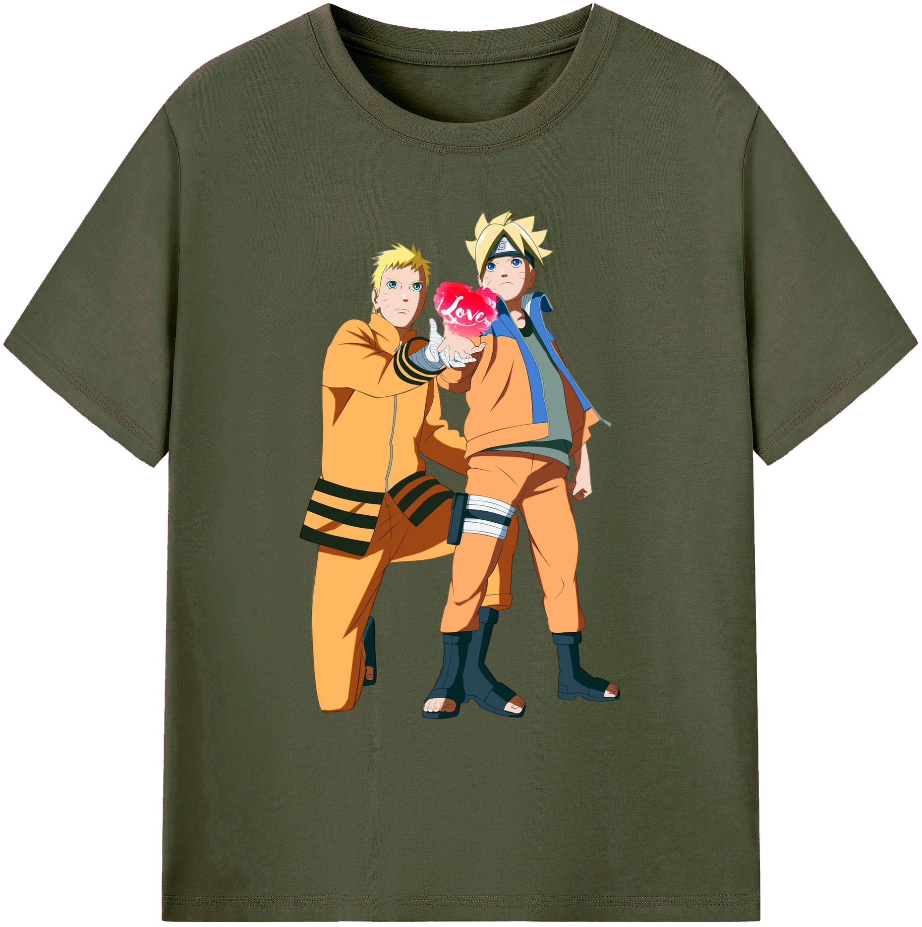（画像用） NARUTO -ナルト- うずまき ボルト Uzumaki Boruto 綿100％ メンズ半袖Tシャツ｜肌触りやわらか＆通気性